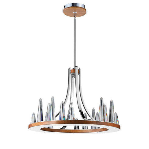 Eurofase Skyline Solid Wood Base With Clear Glass Cylinders Model: 38574-016