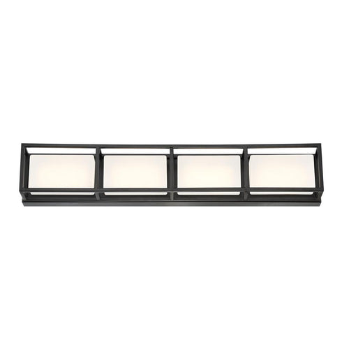 Eurofase Tamar Bold Black Frame Houses White Acrylic Prisms Model: 37127-015