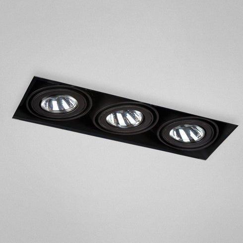 Eurofase TE213-01 3 Light Trimless Multi Mr16 Black