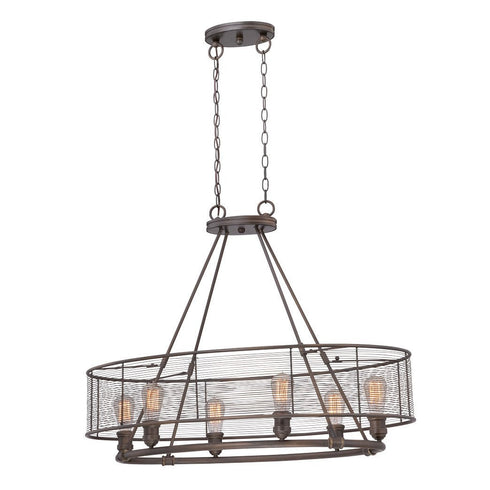 Eurofase Terra, 6 Light Chandelier, Bronze Model: 28064-015