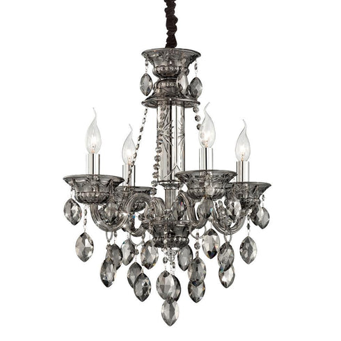 Eurofase Venetian 4 Light Chandelier Smoke Model: 23126-022