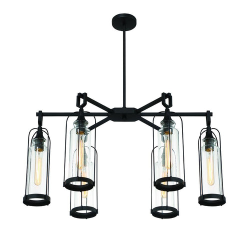 Eurofase Yasmin 35 Inch 6 Light Outdoor Oval Chandelier Model: 42730-019