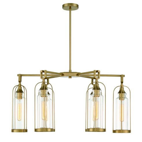 Eurofase Yasmin 35 Inch 6 Light Outdoor Oval Chandelier Model: 42730-028