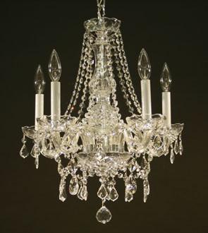 Five Light Crystal Chandelier