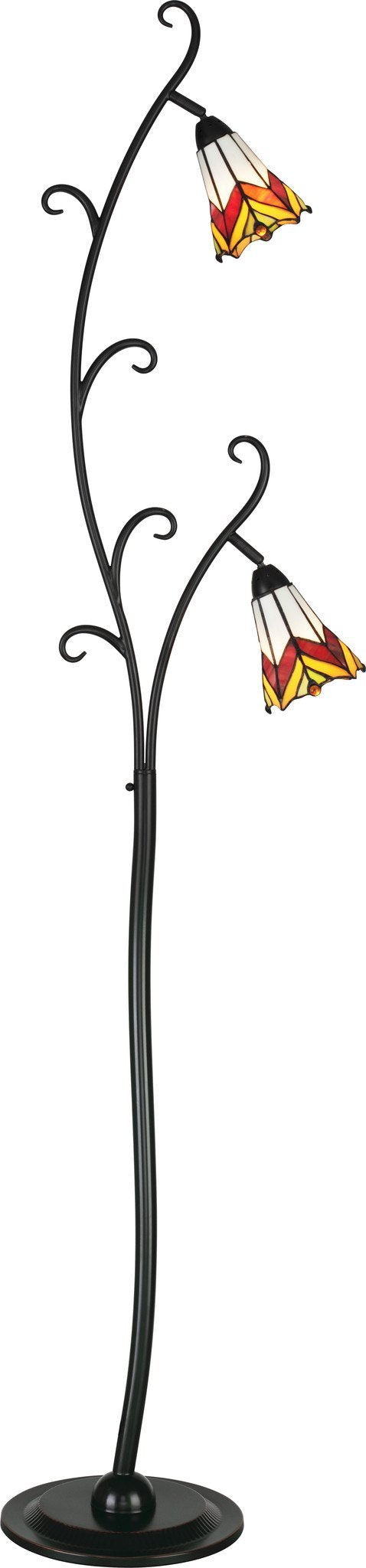 Fredericton Collection Tiffany Halogen Floor Lamp