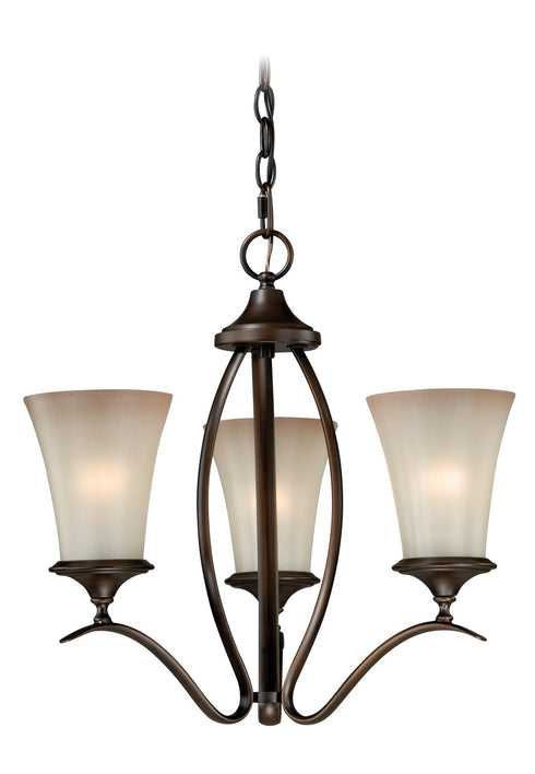 H0021 Vaxcel Sonora 3L Chandelier Venetian Bronze