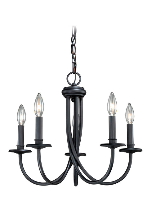 H0045 Vaxcel New England 5L Chandelier Noble Bronze