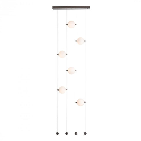 Hubbardton Forge Abacus 6 Light Ceiling To Floor LED Pendant Model: 139055-LED-STND-07-GG0668