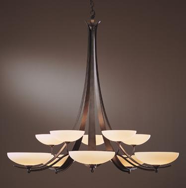 Hubbardton Forge Aegis 10 Arm Chandelier Model: 191248-SKT-03-G123G