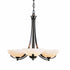Hubbardton Forge Aegis 3 Arm Chandelier Model: 101260-SKT-25-GG0136