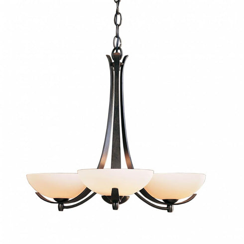 Hubbardton Forge Aegis 3 Arm Chandelier Model: 101260-SKT-86-GG0136