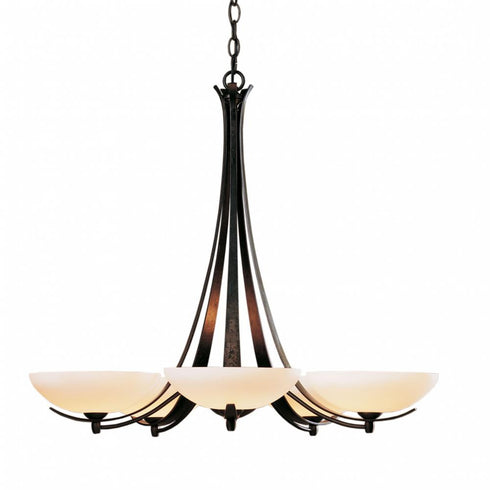Hubbardton Forge Aegis 5 Arm Chandelier Model: 101261-SKT-85-GG0123