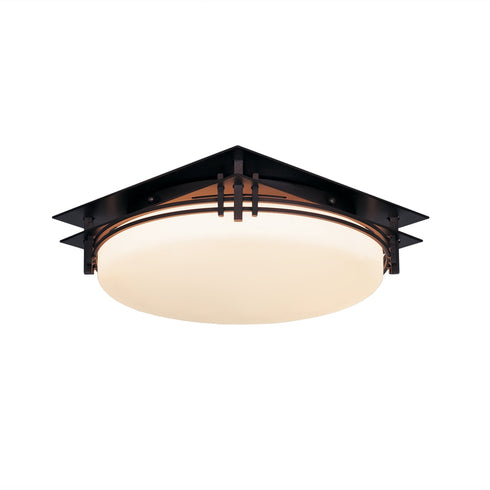 Hubbardton Forge Banded Semi Flush Model: 124394-SKT-14-GG0097