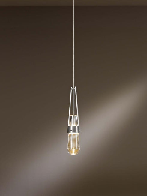 Hubbardton Forge Brindille Low Voltage Mini Pendant Model: 161080-SKT-TRK-STND-82-GG0336