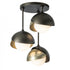 Hubbardton Forge Brooklyn 3 Light Double Shade Semi Flush Model: 121374-SKT-85-20-GG0711