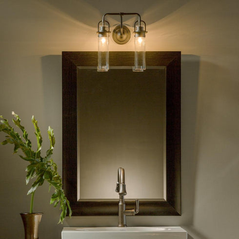 Hubbardton Forge Castleton 2 Light Cylinder Sconce Model: 202171-SKT-09-ZM0614