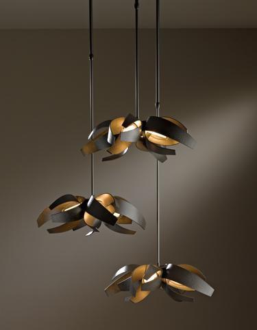 Hubbardton Forge Corona Triple Canopy Pendant Model: 136510-SKT-STND-03-YE0352
