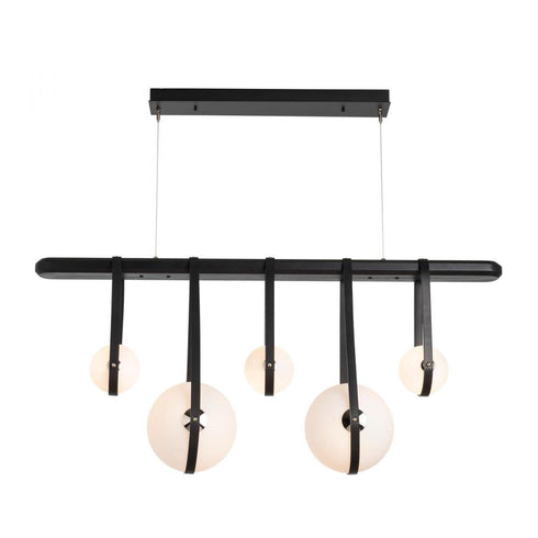 Hubbardton Forge Derby Linear 5 Light LED Pendant Model: 131046-LED-STND-10-24-LC-WB-GG0701