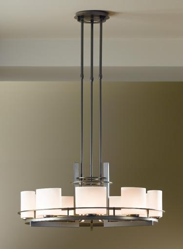 Hubbardton Forge Ellipse 9 Light Pendant Model: 137530-SKT-SHRT-07-GG0182