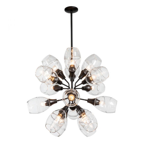 Hubbardton Forge Ensemble 16 Light Orb Pendant Model: 134516-SKT-MULT-05-ZM0621