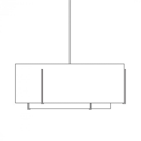 Hubbardton Forge Exos Double Shade Large Scale Pendant Model: 194648-SKT-84-SA3699-SA4899