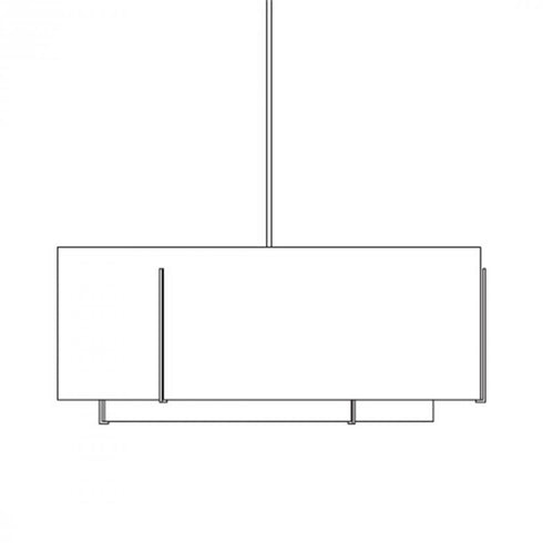 Hubbardton Forge Exos Double Shade Large Scale Pendant Model: 194654-FLU-84-SA4299-SA5499