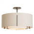 Hubbardton Forge Exos Double Shade Semi Flush Model: 126503-SKT-07-SA1590-SA2290