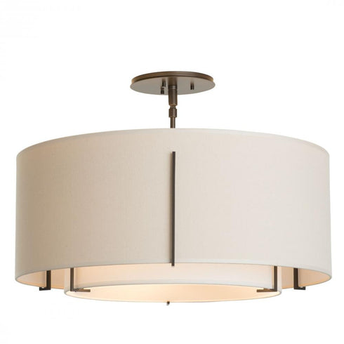 Hubbardton Forge Exos Double Shade Semi Flush Model: 126503-SKT-14-SF1590-SE2290