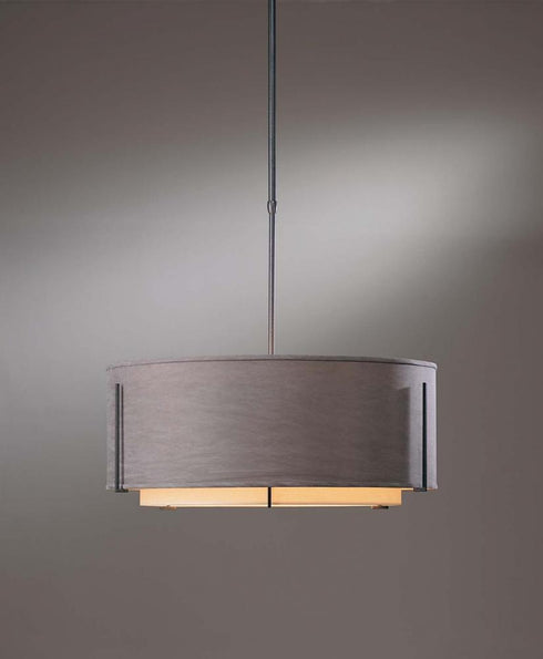 Hubbardton Forge Exos Large Double Shade Pendant Model: 139610-SKT-LONG-08-SE2290-SJ2899
