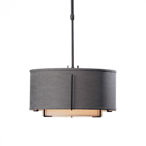 Hubbardton Forge Exos Small Double Shade Pendant Model: 139602-FLU-STND-82-SA1099-SA1590