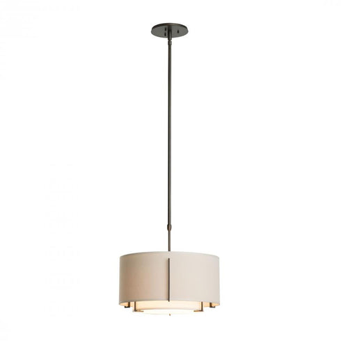 Hubbardton Forge Exos Small Double Shade Pendant Model: 139602-SKT-STND-20-SF1099-SJ1590