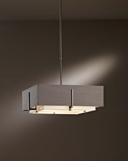 Hubbardton Forge Exos Square Double Shade Pendant Model: 139630-SKT-LONG-07-SA1605-SJ2012
