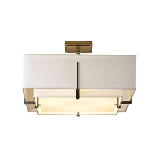 Hubbardton Forge Exos Square Double Shade Semi Flush Model: 126510-SKT-85-SF1605-SA2012