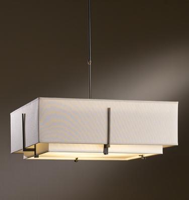 Hubbardton Forge Exos Square Large Double Shade Pendant Model: 139635-SKT-STND-10-SE2012-SJ2401