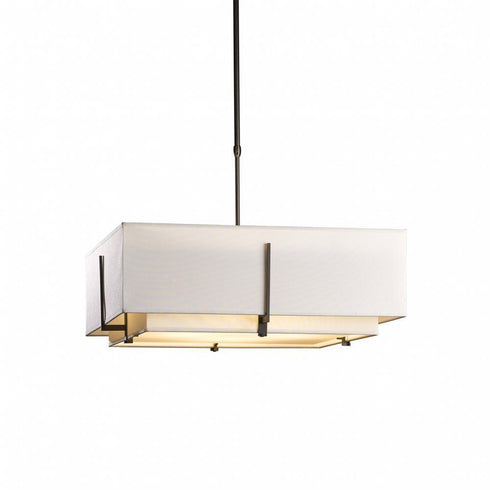 Hubbardton Forge Exos Square Large Double Shade Pendant Model: 139635-SKT-STND-82-SA2012-SA2401