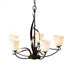 Hubbardton Forge Flora 5 Arm Chandelier Model: 103040-SKT-82-GG0236