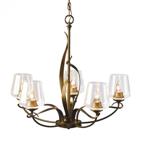 Hubbardton Forge Flora 5 Arm Chandelier Model: 103040-SKT-82-GG0236