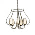 Hubbardton Forge Flora 5 Arm Chandelier Model: 103045-SKT-82-GG0303