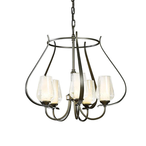 Hubbardton Forge Flora 5 Arm Chandelier Model: 103045-SKT-85-ZS0354