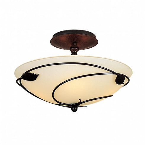 Hubbardton Forge Forged Leaves Semi Flush Model: 126712-SKT-85-GG0048