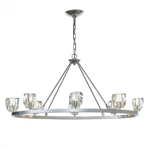 Hubbardton Forge Gatsby 8 Light Chandelier Model: 105021-SKT-84-CR