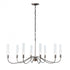 Hubbardton Forge Grace 8 Arm Chandelier Model: 105050-SKT-03-BR-ZM0611