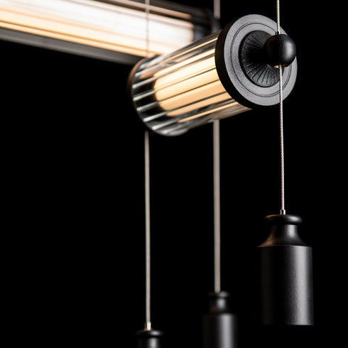 Hubbardton Forge Libra 4 Light LED Semi Flush Model: 129100-LED-10-ZM0696