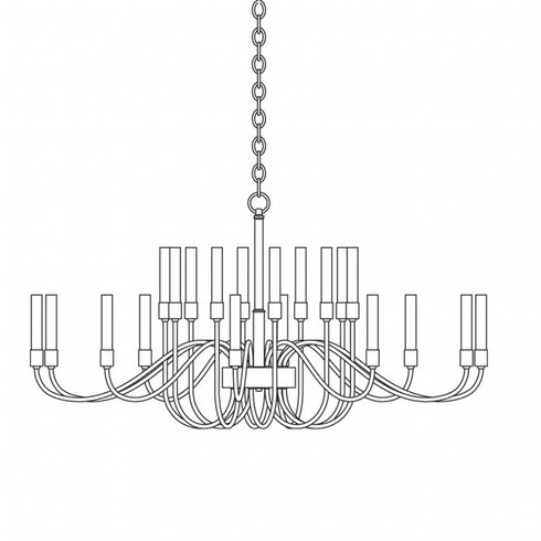 Hubbardton Forge Lisse 20 Arm Chandelier Model: 192043-SKT-82