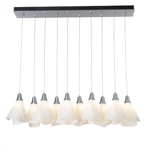 Hubbardton Forge Mobius 10 Light Rectangular Pendant Model: 131202-SKT-STND-82-SH1987