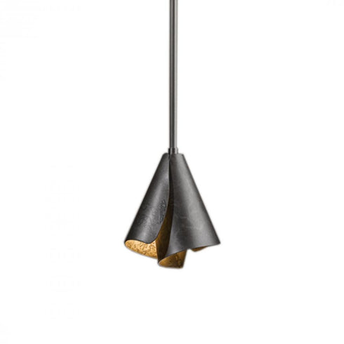 Hubbardton Forge Mobius Steel Shade Mini Pendant Model: 184500-SKT-SHRT-82