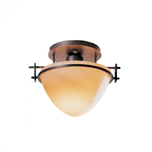 Hubbardton Forge Moonband Small Semi Flush Model: 124247-SKT-82-GG0080
