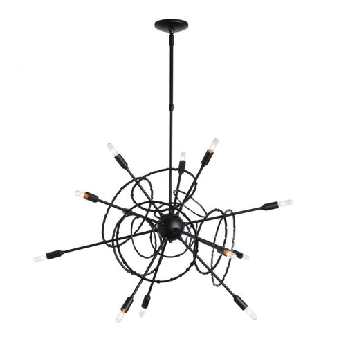 Hubbardton Forge Olympus 12 Light Starburst Pendant Model: 131604-SKT-STND-85