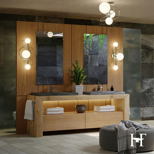 Hubbardton Forge Olympus 3 Light Semi Flush Model: 121360-SKT-84-GG0712