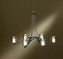 Hubbardton Forge Oval Ribbon 6 Arm Chandelier Model: 104116-SKT-03-ZU0291